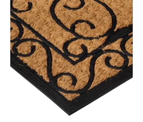 Durvju Paklājs, Taisnstūra, 45X75 Cm, Gumija, Kokosa Šķiedra Vidaxl