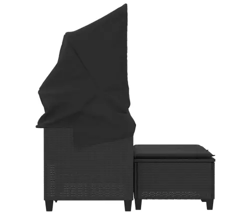 2-Kohaline Aiadiivan Varikatuse Ja Tumbadega, Must, Pe-Rotang