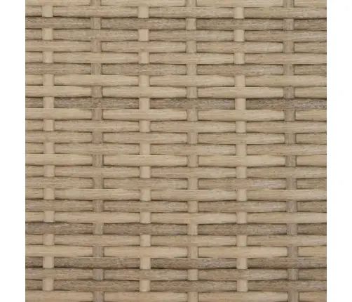 Divvietīgs Dārza Dīvāns Ar Jumtiņu Un Soliņiem, Bēšs, Pe Vidaxl