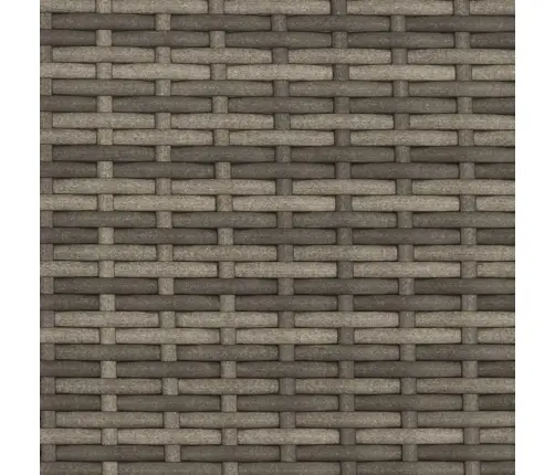 Divvietīgs Dārza Dīvāns Ar Soliem, Pelēks, Pe Rotangpalma Vidaxl