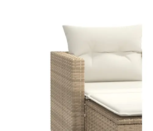 Divvietīgs Dārza Dīvāns Ar Jumtiņu Un Soliņiem, Bēšs, Pe Vidaxl