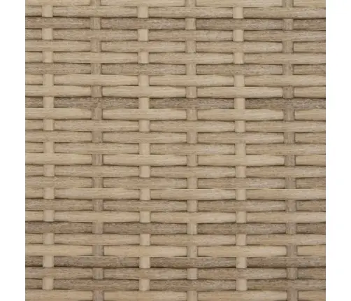 Divvietīgs Dārza Dīvāns Ar Jumtiņu Un Soliņiem, Bēšs, Pe Vidaxl