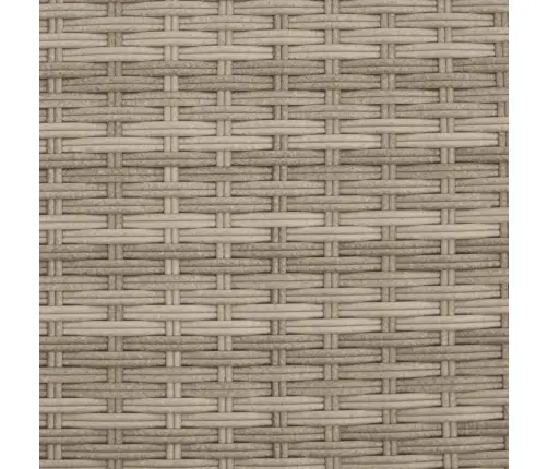 Divvietīgs Dārza Dīvāns Ar Soliem, Gaiši Pelēks, Pe Rotangpalma Vidaxl