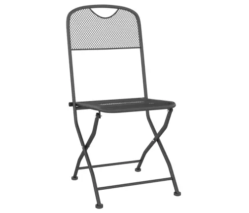 Sodo Valgomojo Baldų Komplektas, 5 Dalių, Antracito, Metalas