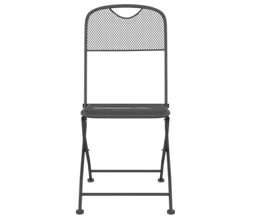 Sodo Valgomojo Baldų Komplektas, 5 Dalių, Antracito, Metalas