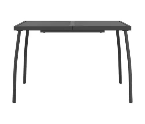 7-Daļīgs Dārza Mēbeļu Komplekts, Antracītpelēks, Metāla Siets Vidaxl