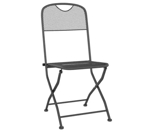 Sodo Valgomojo Baldų Komplektas, 9 Dalių, Antracito, Metalas