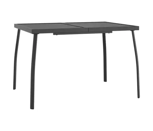 5-Daļīgs Dārza Mēbeļu Komplekts, Antracītpelēks, Metāla Siets Vidaxl