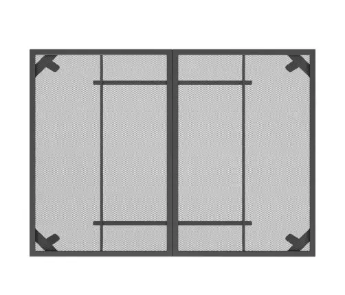 7-Osaline Aia Söögimööbli Komplekt, Antratsiit, Metall, Võrk