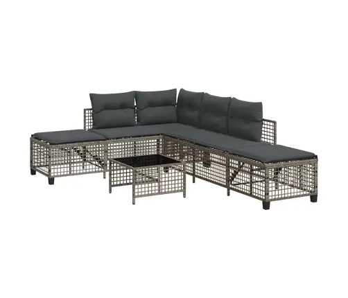 3Gab Stūra Dārza Dīvānu Komplekts, Matrači, Pe Rotangpalma Vidaxl