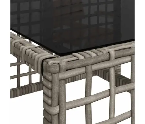 3Gab Stūra Dārza Dīvānu Komplekts, Matrači, Pe Rotangpalma Vidaxl