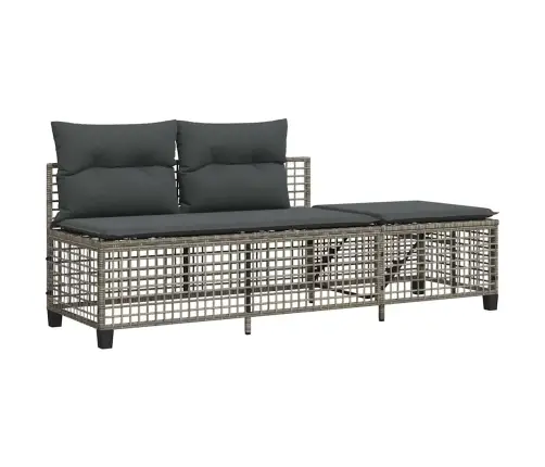 3Gab Stūra Dārza Dīvānu Komplekts, Matrači, Pe Rotangpalma Vidaxl