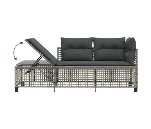 3Gab Stūra Dārza Dīvānu Komplekts, Matrači, Pe Rotangpalma Vidaxl