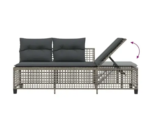 3Gab Stūra Dārza Dīvānu Komplekts, Matrači, Pe Rotangpalma Vidaxl