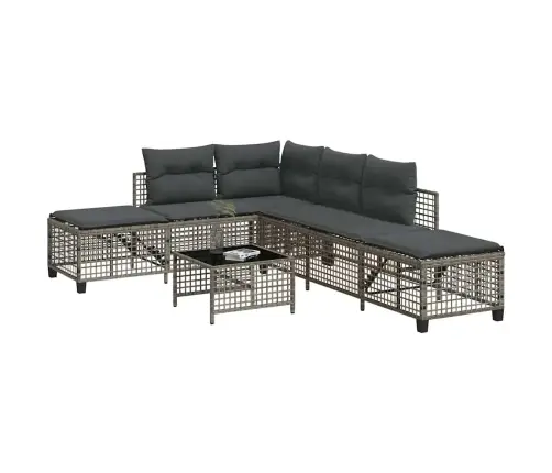 3Gab Stūra Dārza Dīvānu Komplekts, Matrači, Pe Rotangpalma Vidaxl