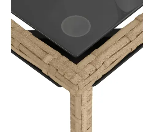 3-Daļīgs Dārza Dīvānu Komplekts, Matrači, Bēša Pe Rotangpalma Vidaxl