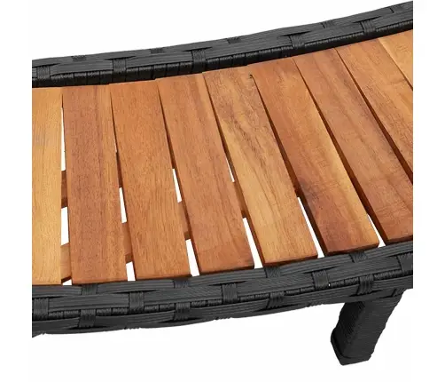 Kümblusbasseini Ümbrus Koos Ladustamise Ja Puidust Astmega Must