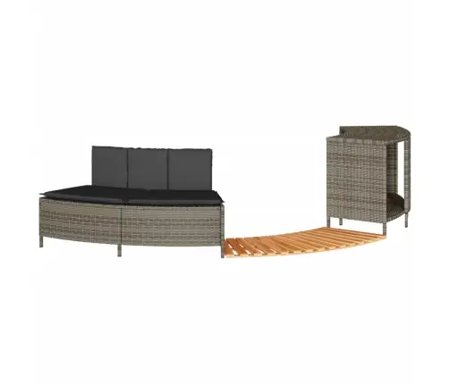 Burbuļvannas Aizsargloks, Pelēka Pe Rotangpalma, Akācijas Koks Vidaxl