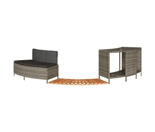 Burbuļvannas Aizsargloks, Pelēka Pe Rotangpalma, Akācijas Koks Vidaxl