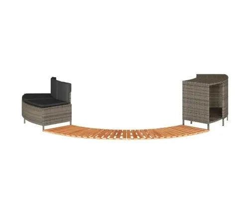 Burbuļvannas Aizsargloks, Pelēka Pe Rotangpalma, Akācijas Koks Vidaxl