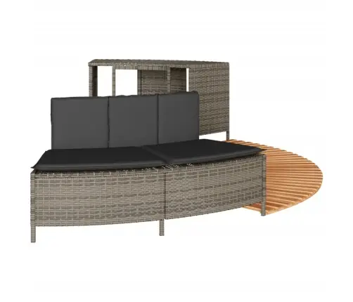 Burbuļvannas Aizsargloks, Pelēka Pe Rotangpalma, Akācijas Koks Vidaxl