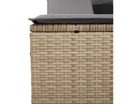 Divvietīgs Sauļošanās Krēsls Ar Jumtiņu, Bēša Pe Rotangpalma Vidaxl Divvietīgs Sauļošanās Krēsls Ar Jumtiņu, Bēša Pe Rotangpalma Vidaxl