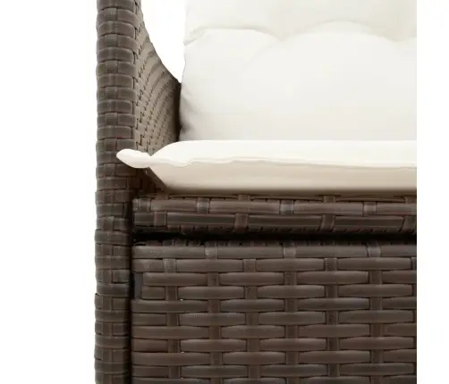 Allalastava Seljatoega Aiatoolid 2 Tk, Patjadega, Pruun