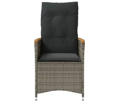 Atgāžami Dārza Krēsli, 2 Gab., Matrači, Pelēka Pe Rotangpalma Vidaxl