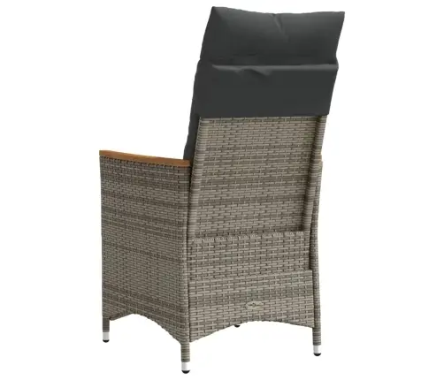 Atgāžami Dārza Krēsli, 2 Gab., Matrači, Pelēka Pe Rotangpalma Vidaxl