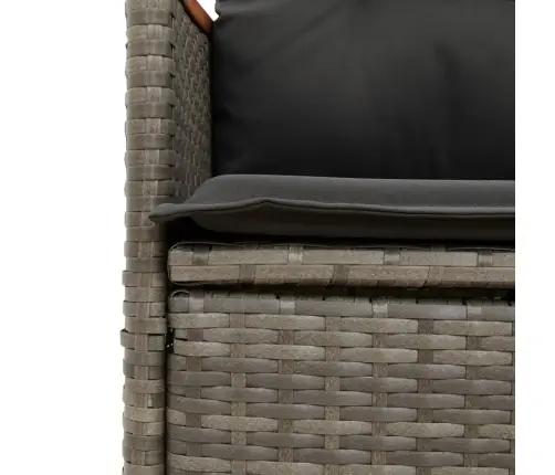 Atgāžami Dārza Krēsli, 2 Gab., Matrači, Pelēka Pe Rotangpalma Vidaxl