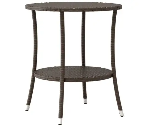 3-Daļīgs Bistro Mēbeļu Komplekts, Matrači, Brūna Pe Rotangpalma Vidaxl