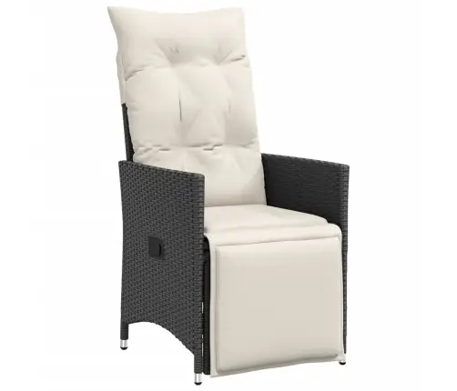 Atgāžami Dārza Krēsli, 2 Gab., Matrači, Melna Pe Rotangpalma Vidaxl Atgāžami Dārza Krēsli, 2 Gab., Matrači, Melna Pe Rotangpalma Vidaxl