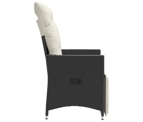 Atgāžami Dārza Krēsli, 2 Gab., Matrači, Melna Pe Rotangpalma Vidaxl Atgāžami Dārza Krēsli, 2 Gab., Matrači, Melna Pe Rotangpalma Vidaxl