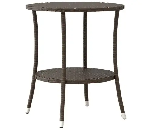 3-Daļīgs Bistro Mēbeļu Komplekts, Matrači, Brūna Pe Rotangpalma Vidaxl