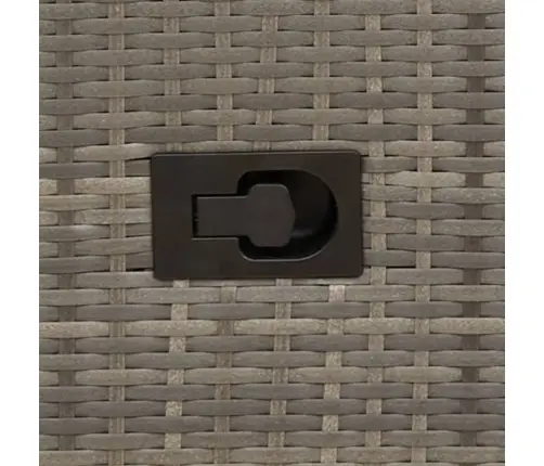 Atlošiama Sodo Sofa, 2 Vietų, Su Staliuku, Pilka, Polirotangas