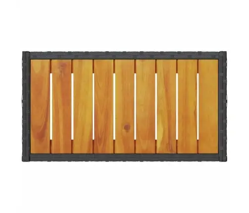 2-Kohaline Aiapink Koos Laua Ja Patjadega, Must, Polürotang