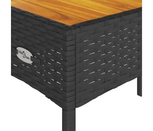 2-Kohaline Aiapink Koos Laua Ja Patjadega, Must, Polürotang