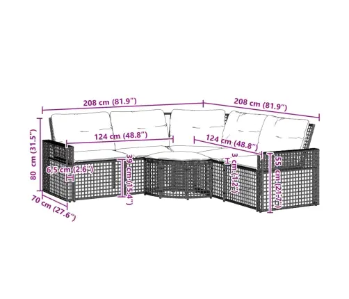 Dārza Dīvāns Ar Spilveniem Un Kājsoliņu, Pelēks Pe Rotangpalma Vidaxl