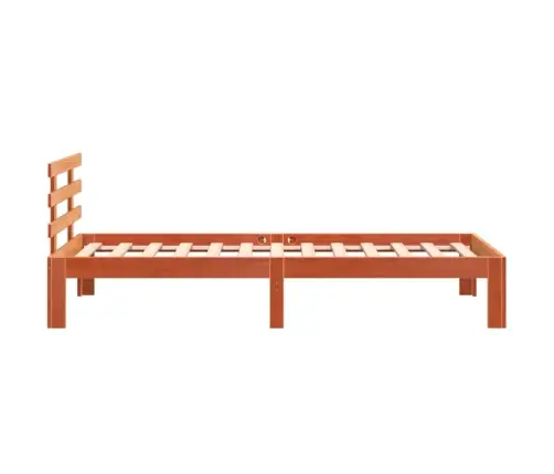Lovos Rėmas Su Be Čiužinio, Ruda, 75X190cm Pušies Masyvas