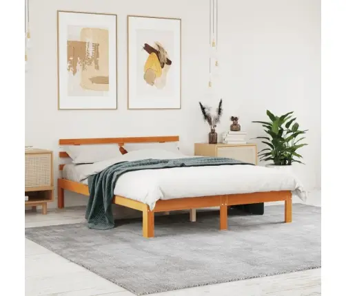Lovos Rėmas Be Čiužinio, Vaško Ruda, 120X190cm Pušis
