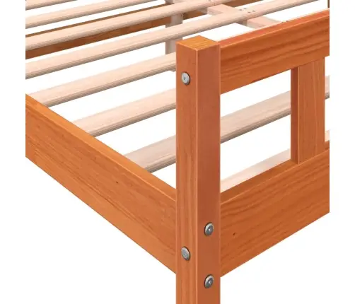 Lovos Rėmas Be Čiužinio, Vaško Rudas, 160X200cm Pušies Masyvas