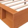 Gulta Bez Matrača, Vaska Brūnas, 160X200 Cm, Priedes Masīvkoks Vidaxl
