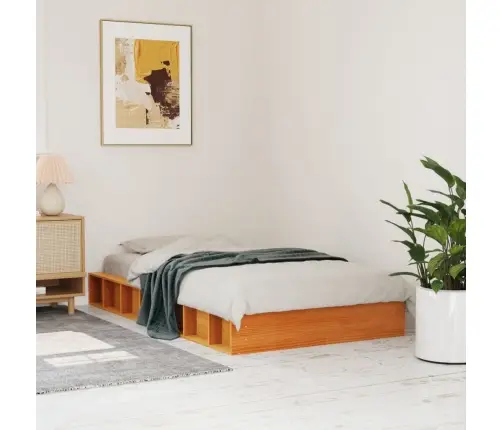 Lovos Rėmas Be Čiužinio, Vaško Ruda, 100X200cm Pušis