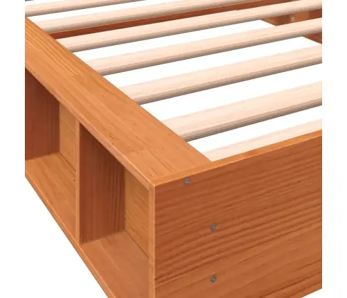 Lovos Rėmas Be Čiužinio, Vaško Ruda, 90X200cm Pušies Masyvas