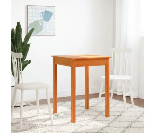 Söögilaud, Vahapruun, 55 X 55 X 75 cm Männipuit