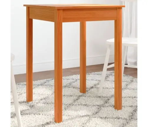 Söögilaud, Vahapruun, 55 X 55 X 75 cm Männipuit