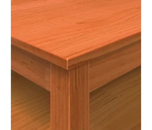 Kavos Staliukas, Vaško Rudas, 100X100X40cm Pušies Masyvas