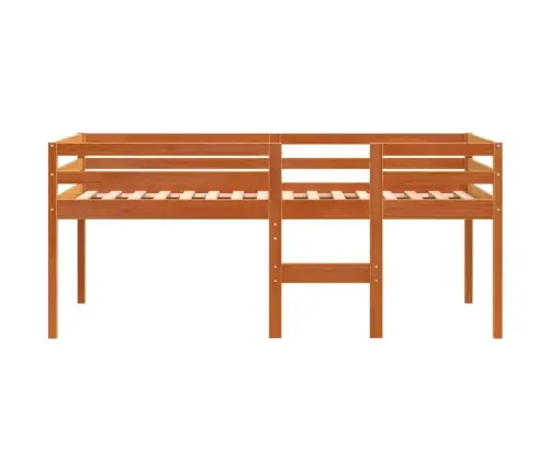 Kõrge Voodi, Meepruun, 90X200 cm Männipuit