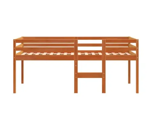 Aukšta Lova, Vaško Ruda, 90X190cm Pušies Medienos Masyvas