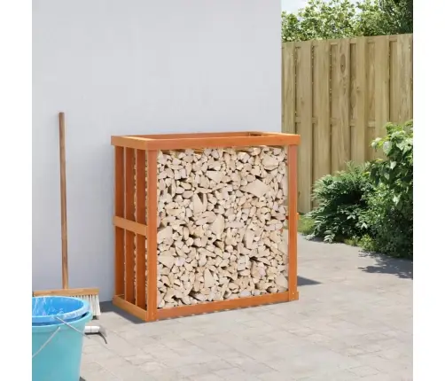 Āra Malkas Plaukts, Vaska Brūnas, 109X52X106 Cm, Priedes Koks Vidaxl